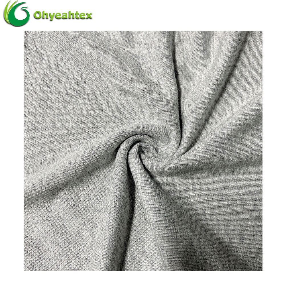 Eco Friendly Custom Colors Cotton Organic Bamboo French Terry Fabric For Sportswear
